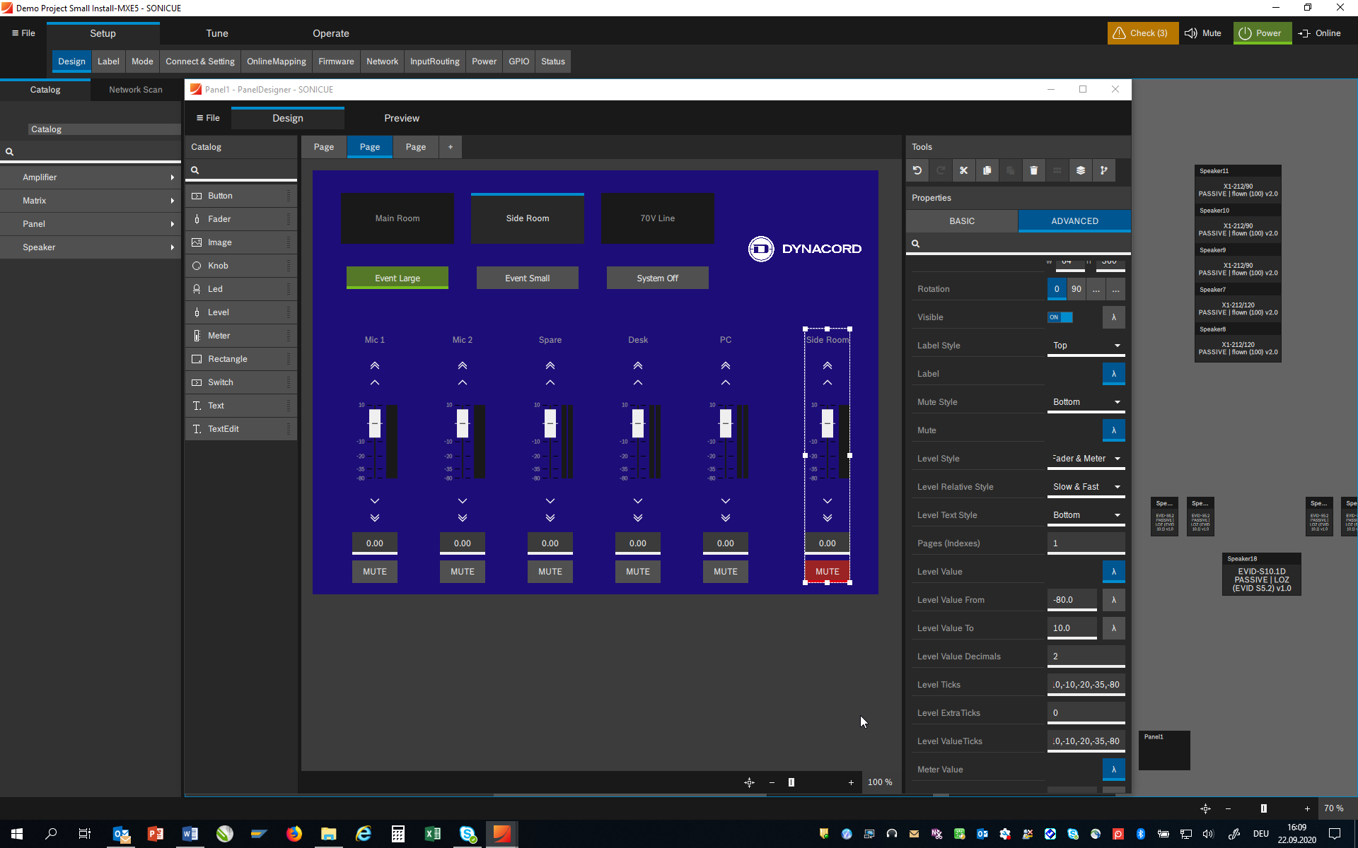 Dynacord SONICUE Sound System Software